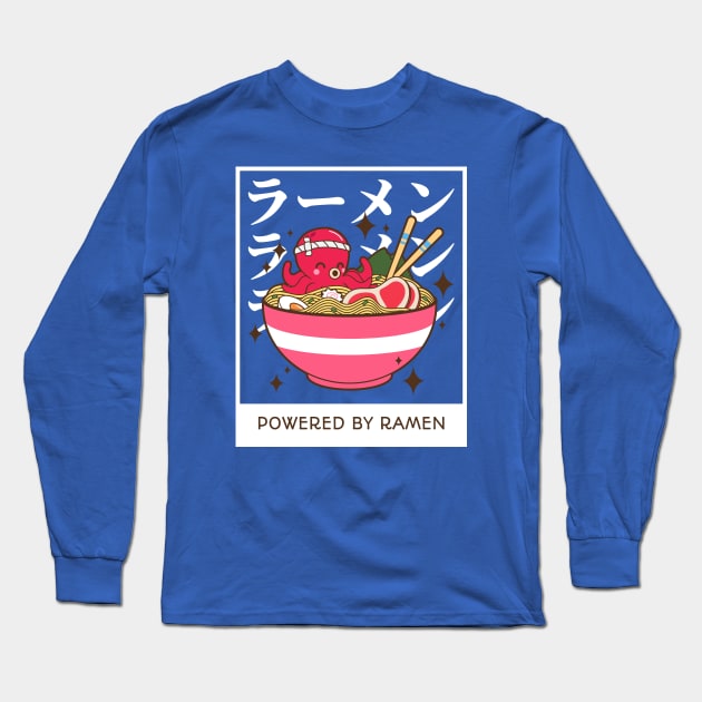 Powered by ramen Long Sleeve T-Shirt by ArtsyStone